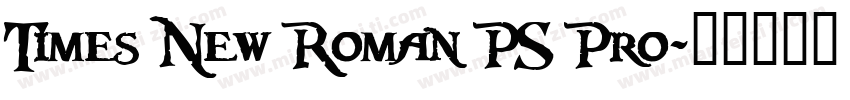 Times New Roman PS Pro字体转换